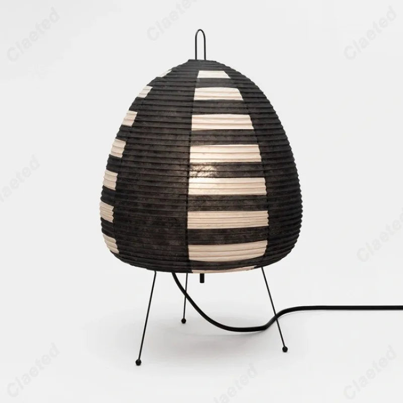 Rice Paper Floor Lamp – Vintage Modern for Living Room, Bedroom, Reading Corner | Solenne Cascade by Evenlyr