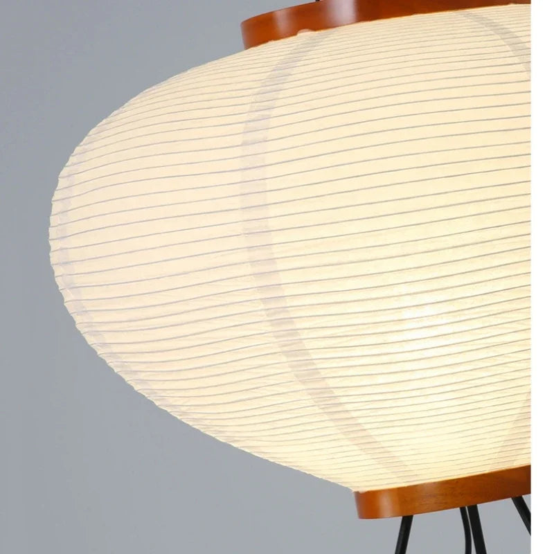 White Wabi-Sabi Orb Floor Lamp – detail view 5