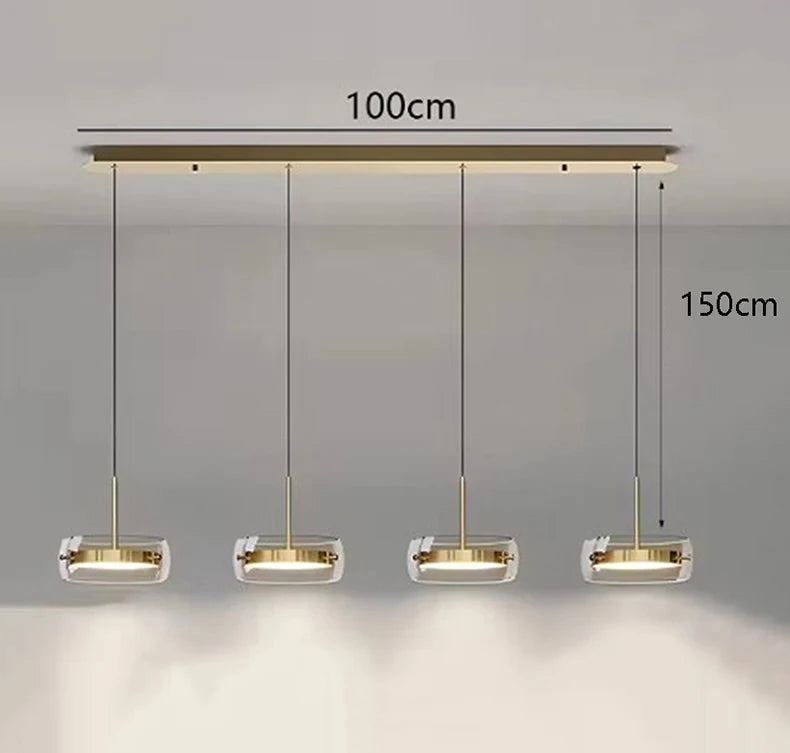 Vita Crescent Glass Chandelier – Remote Control – product detail 19