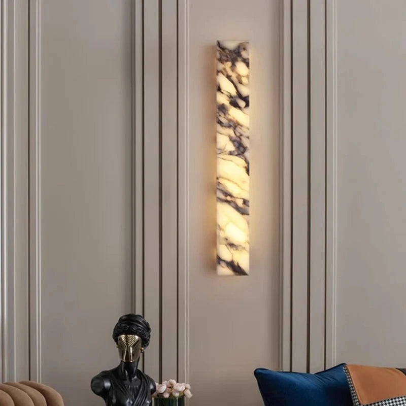 Oriana Veil Dimmable Marble Wall Sconce – product view 3