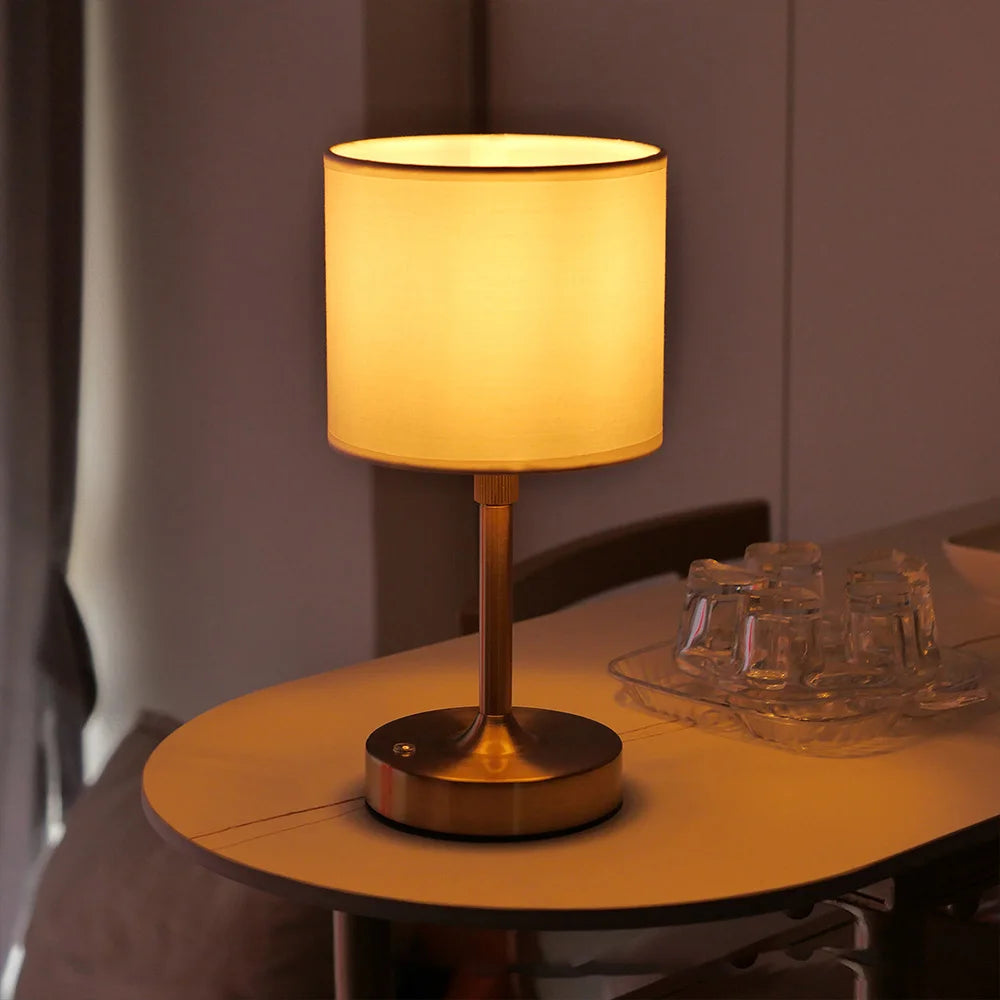 Thalia Contour Rechargeable Fabric Desk Lamp – product view 3