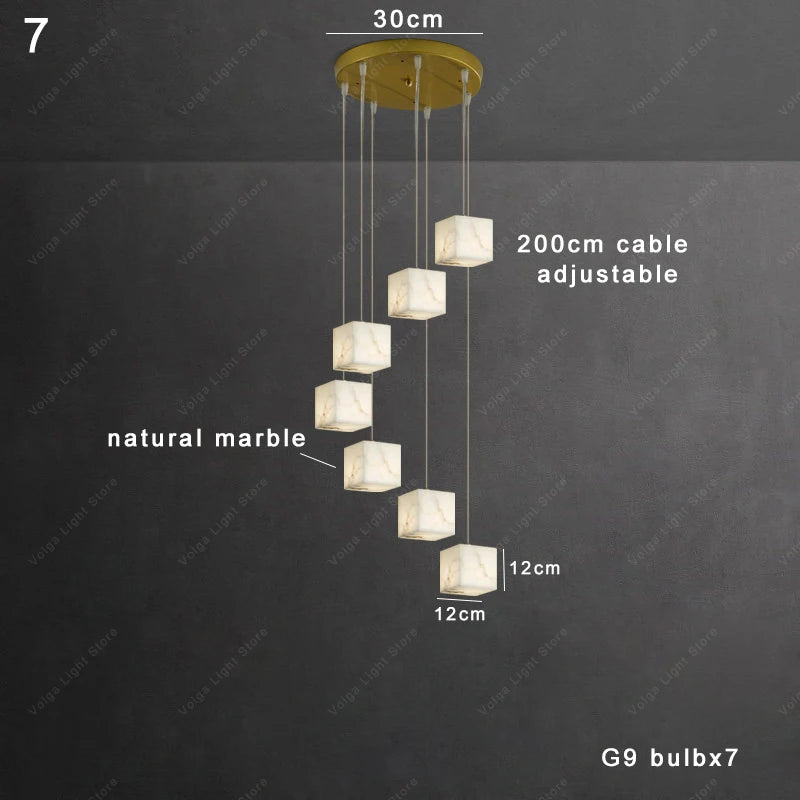 Wren Halo Alabaster Pendant Light – product view 20
