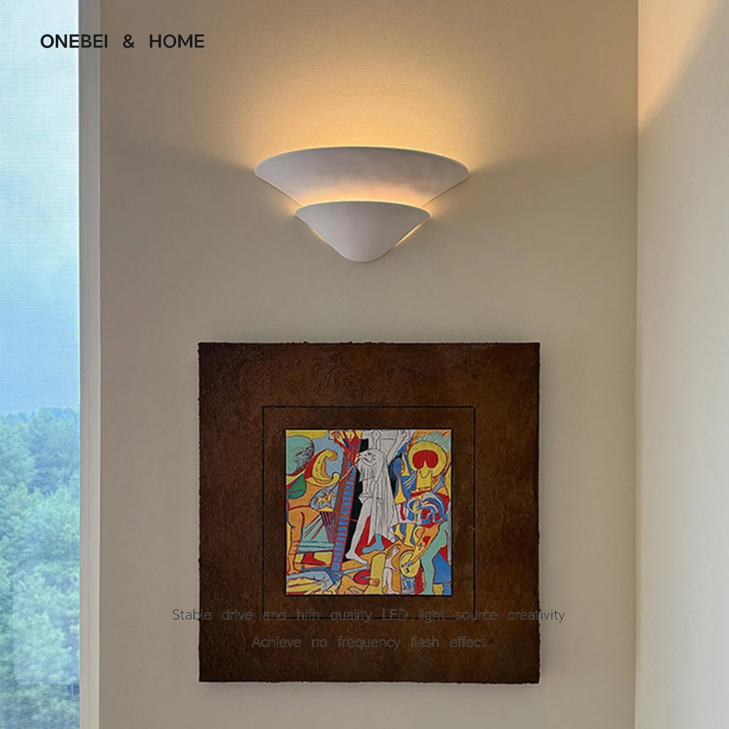 Belluno French Gypsum Wall Sconce for Corridor – Wabi-Sabi – detail view 2