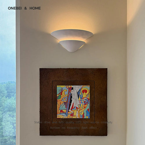 Belluno French Gypsum Wall Sconce for Corridor – Wabi-Sabi – detail view 2