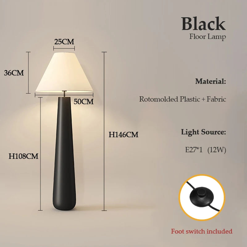 Wren Contour Sculptural Fabric Floor Lamp – product view 9