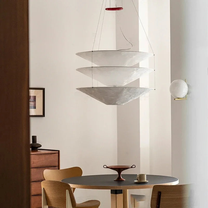 Wabi-Sabi Japanese Chandelier – Paper for Bedroom, Hotel Lobby | Maris Petal by Evenlyr