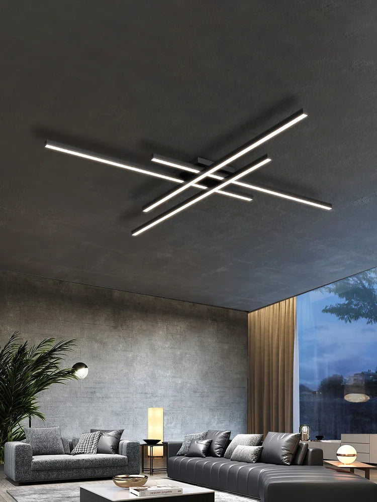 Metal Chandelier – Modern LED for Bedroom & Bedside, Living Room | Virelle Line by Evenlyr