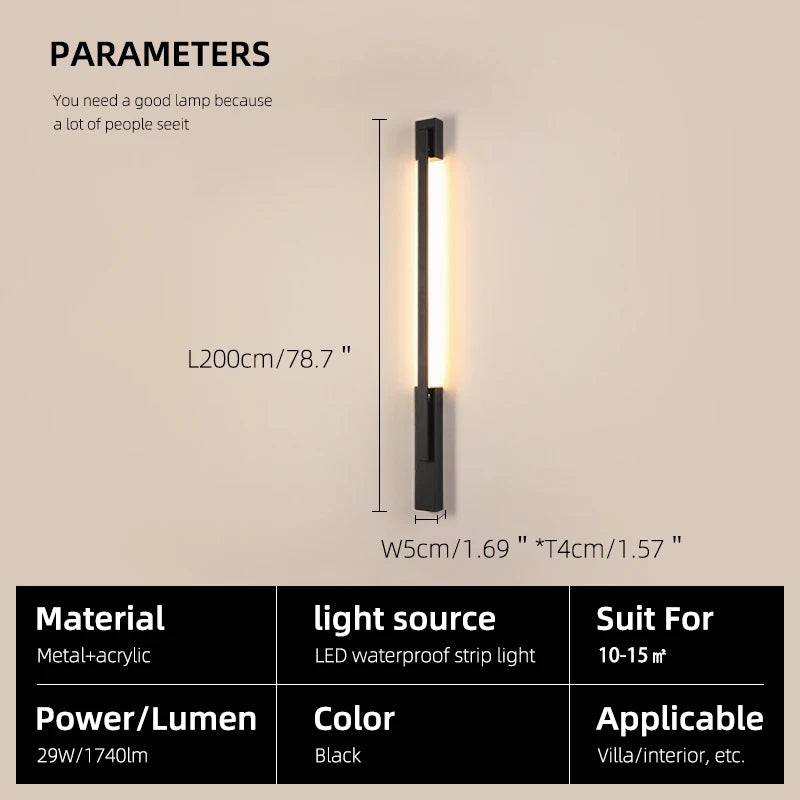 Doria IP65 Outdoor Wall Light for Exterior Wall – App Control