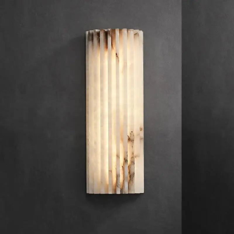 Vita Crescent Marble Wall Sconce – Minimalist – product detail 2