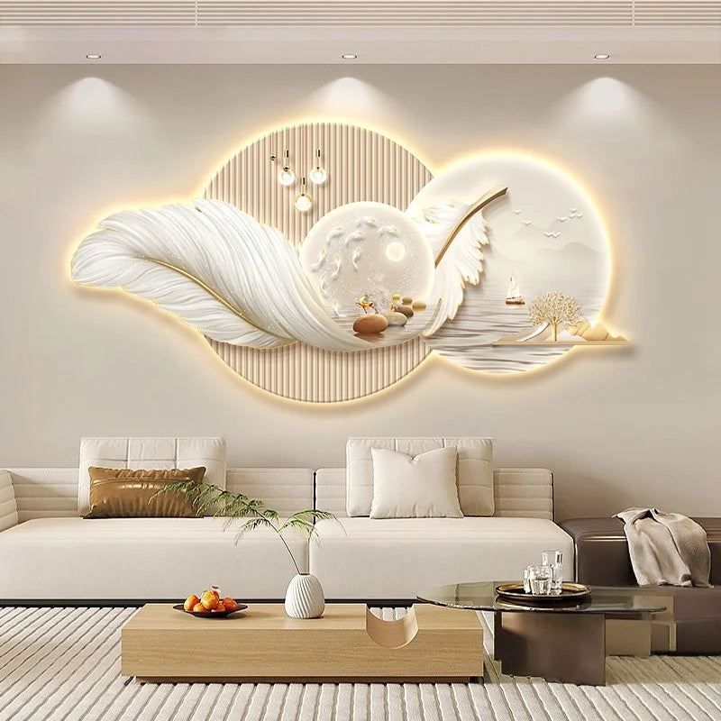 Crystal Picture Light – Modern Minimalist for Gallery Wall, Hallway, Living Room | Aviana Beam by Evenlyr