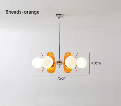 Merano Bauhaus Glass-Ball Chandelier for Dining Table – Mid-Century