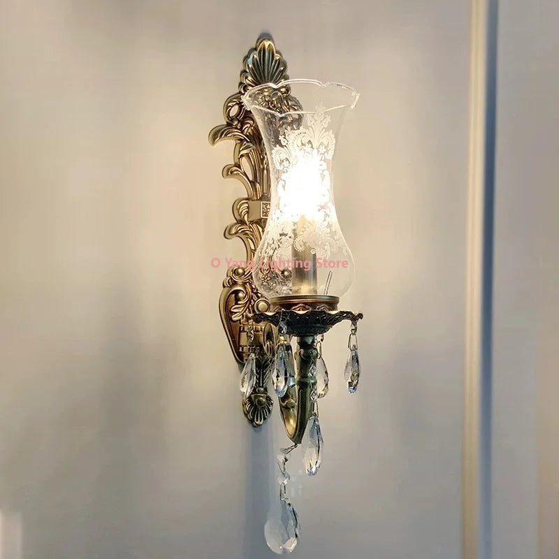 French Vintage Brass Wall Sconce – E14