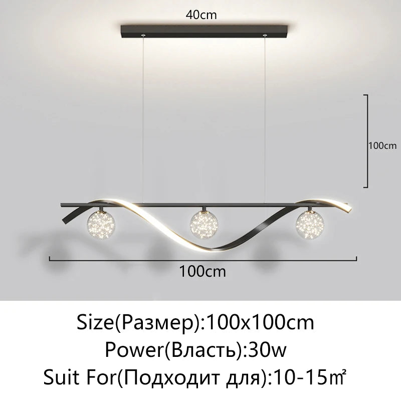 Palermo Dimmable Minimalist LED Pendant Light for Kitchen Island