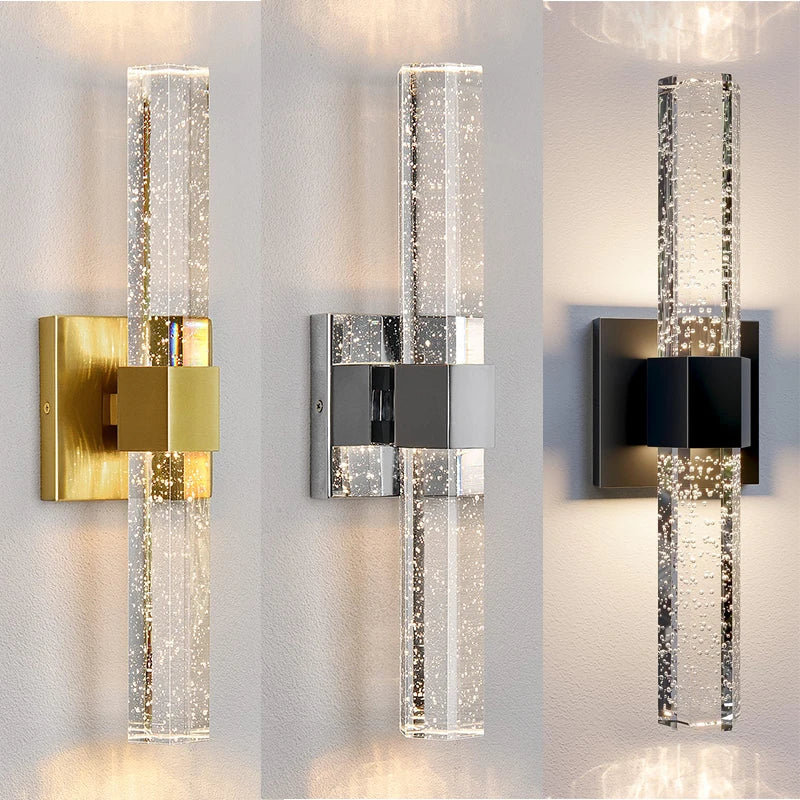 Crystal Chandelier – Modern LED for Bathroom, Bedroom & Bedside, Living Room | Selene Line by Evenlyr