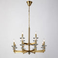 European Classic Chandelier – Glass & Crystal Dimmable LED for Bedroom, Hotel Lobby | Delphine Veil by Evenlyr