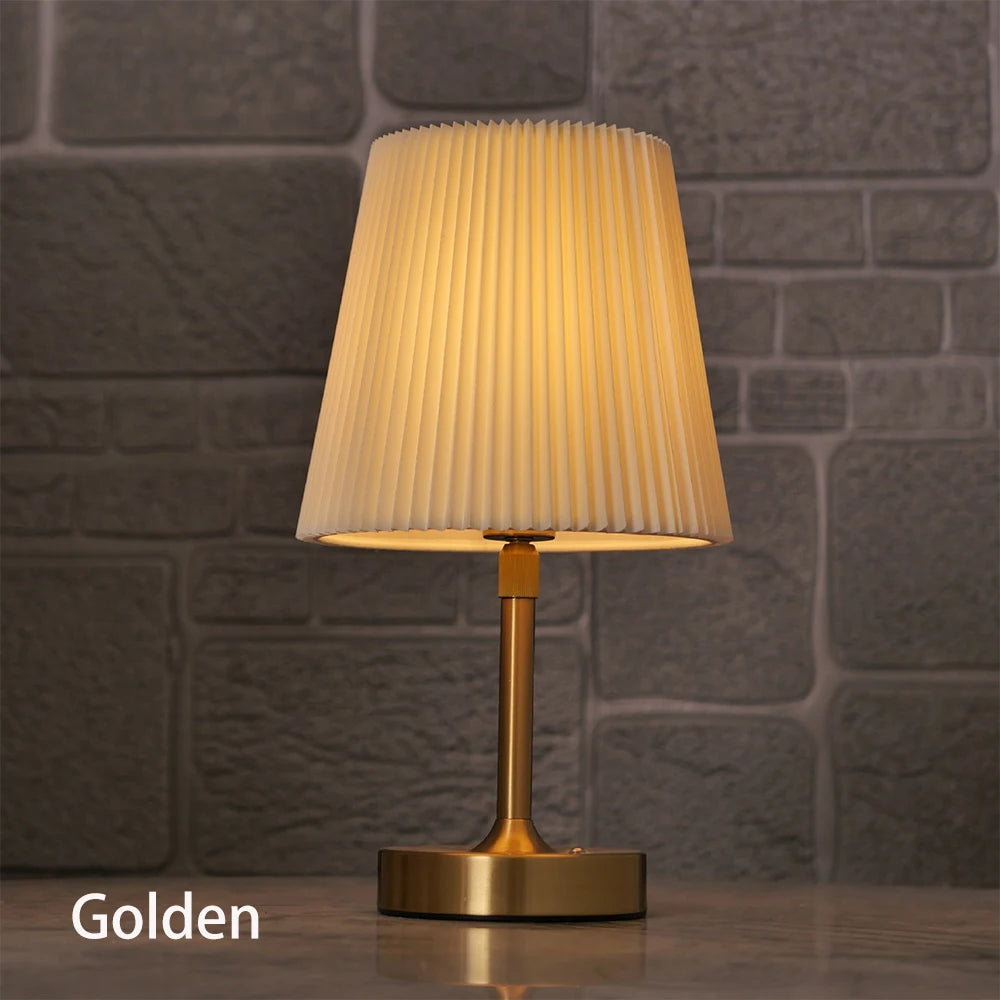 Metal Table Lamp – Modern Minimalist Cordless Rechargeable for Bedside, Restaurant Table, Hotel Room | Zaria Grove by Evenlyr