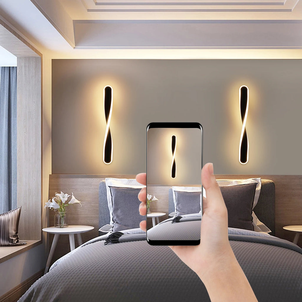 Ysola Contour Spiral Aluminum Wall Sconce – product view 3