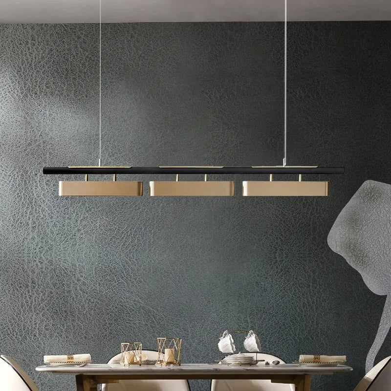 Isolde Arc Linear Metal Pendant Light – product view 6