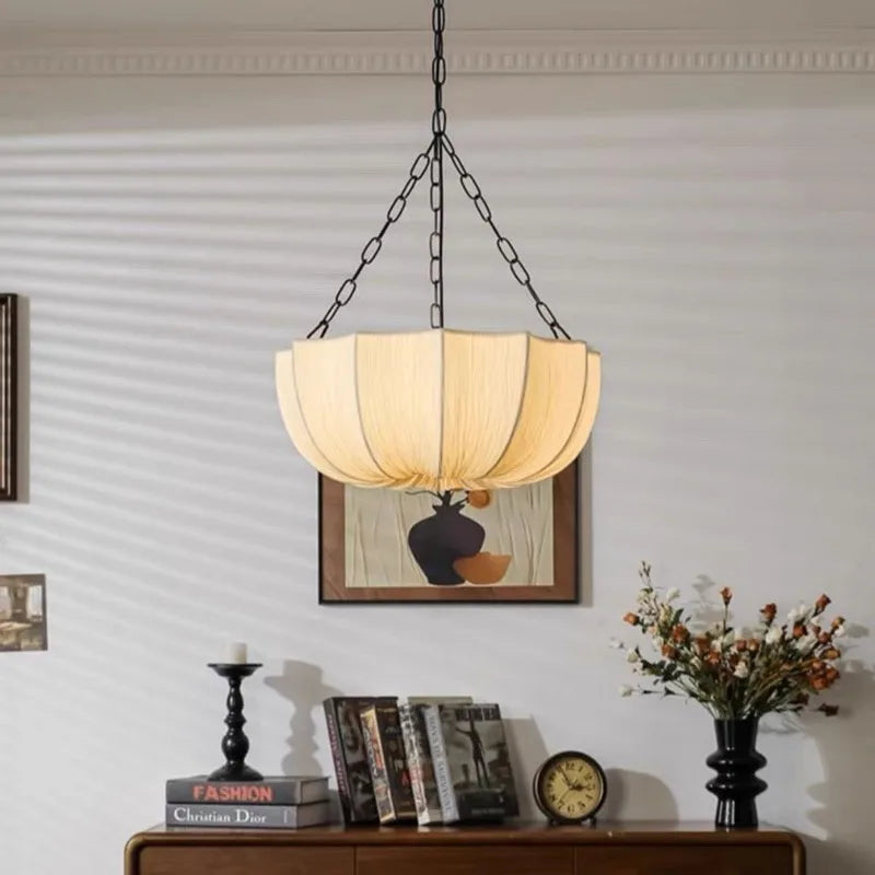 Aviana Petal Wabi-Sabi Fabric Pendant Light – 40/50/60cm