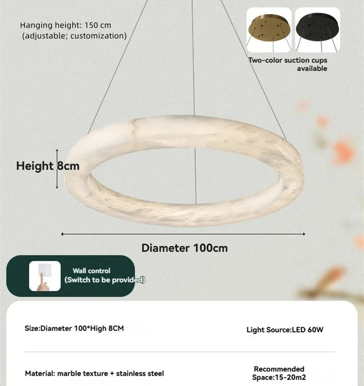 Nero Prism Natural Marble Chandelier – Vintage – product detail 15