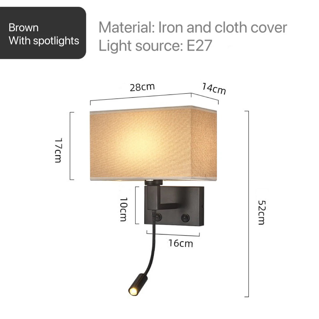 Wren Veil Fabric Wall Sconce – product view 16