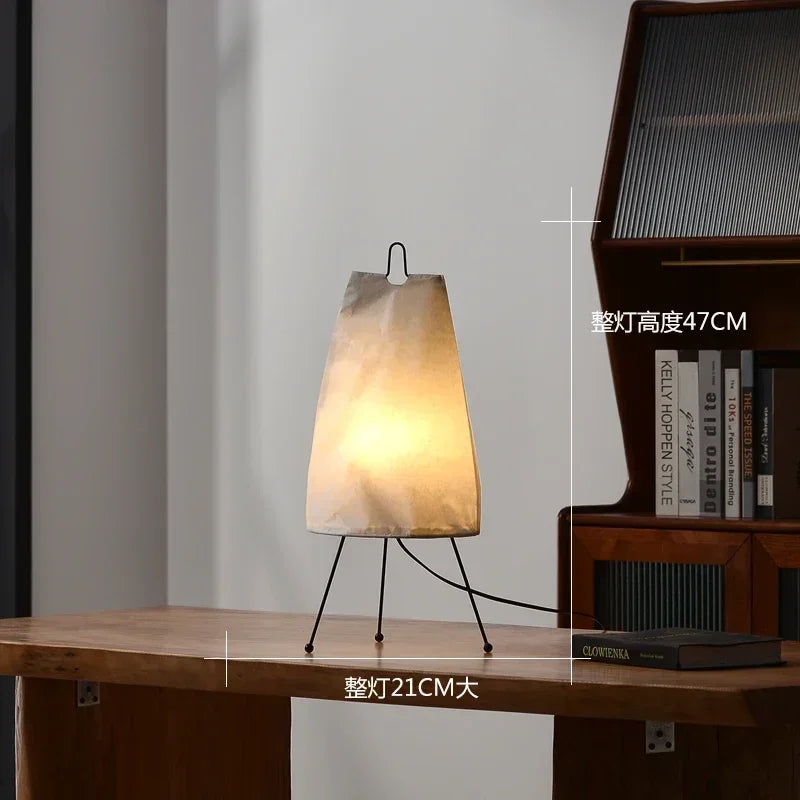 Rice Paper Floor Lamp – Wabi-Sabi Japanese for Bedroom, Reading Corner, Hotel Lounge | Bellara Cascade by Evenlyr