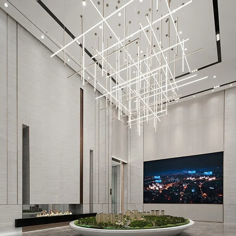 Caspian Arc Sculptural Aluminum Pendant Light – product view 3