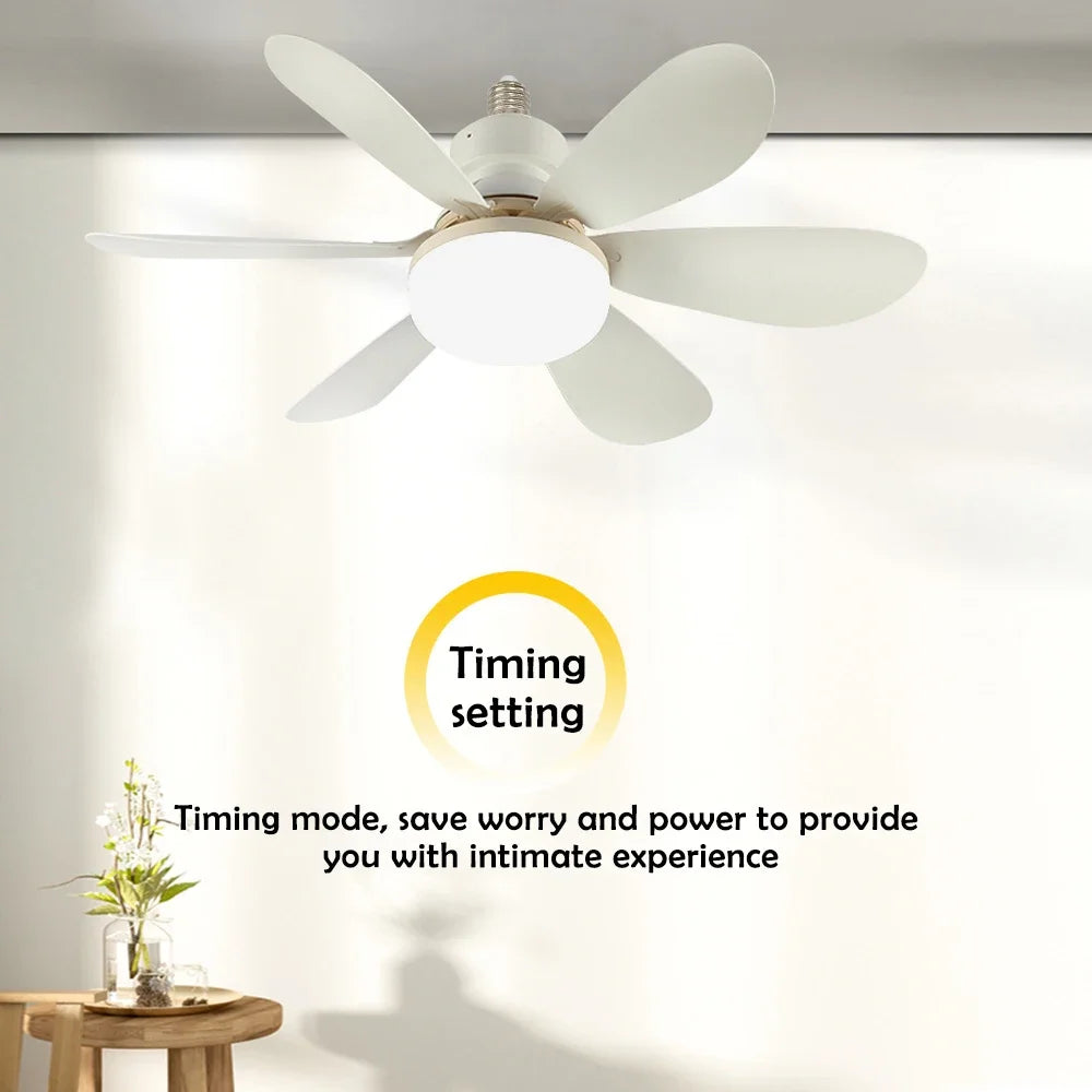 Doria 52cm E27 Ceiling Fan Light – 3-Color Remote