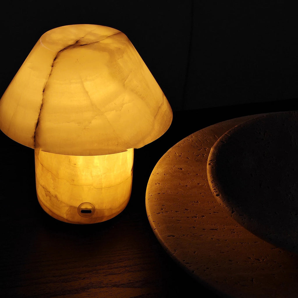 Marble Table Lamp – Nordic Modern Dimmable LED for Bedside, Desk & Office, Restaurant Table | Celeste Grove by Evenlyr