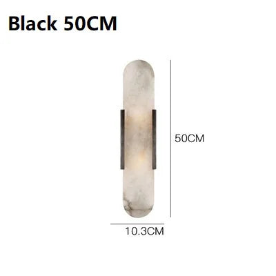 Kaia Ribbon Marble Wall Sconce – Nordic – product detail 12