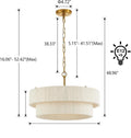 Rattan Chandelier – Art Deco Adjustable for Dining Room, Living Room, Kitchen Island | Kaelis Beam by Evenlyr