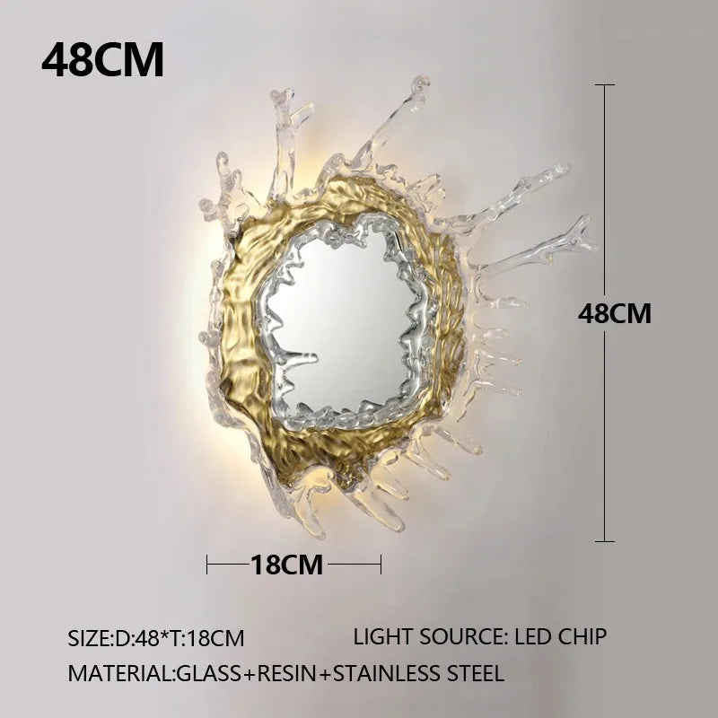 Glass Wall Sconce – Modern for Bathroom, Bedroom & Bedside, Living Room | Calista Dome by Evenlyr