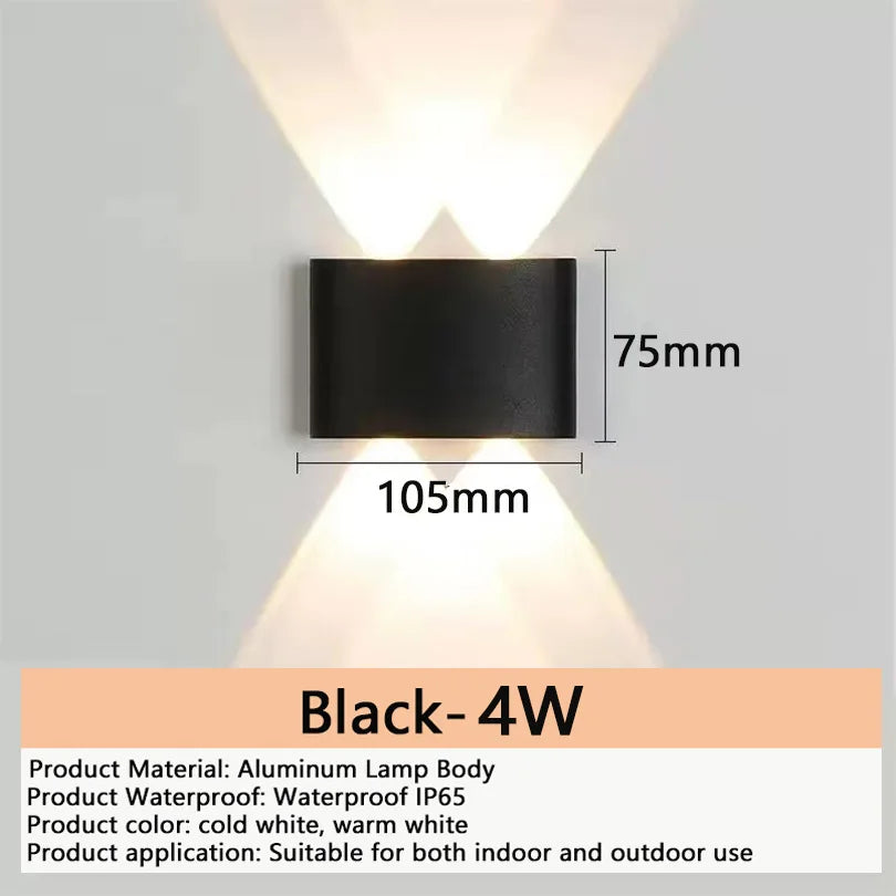 Neroli Aluminum LED Outdoor Wall Light for Garden – IP65 – detail view 9