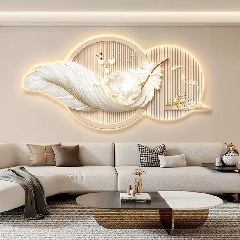 Crystal Picture Light – Modern Minimalist for Gallery Wall, Hallway, Living Room | Aviana Beam by Evenlyr