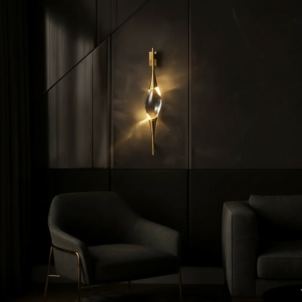 Sable Veil Sculptural Crystal Wall Sconce original product reference