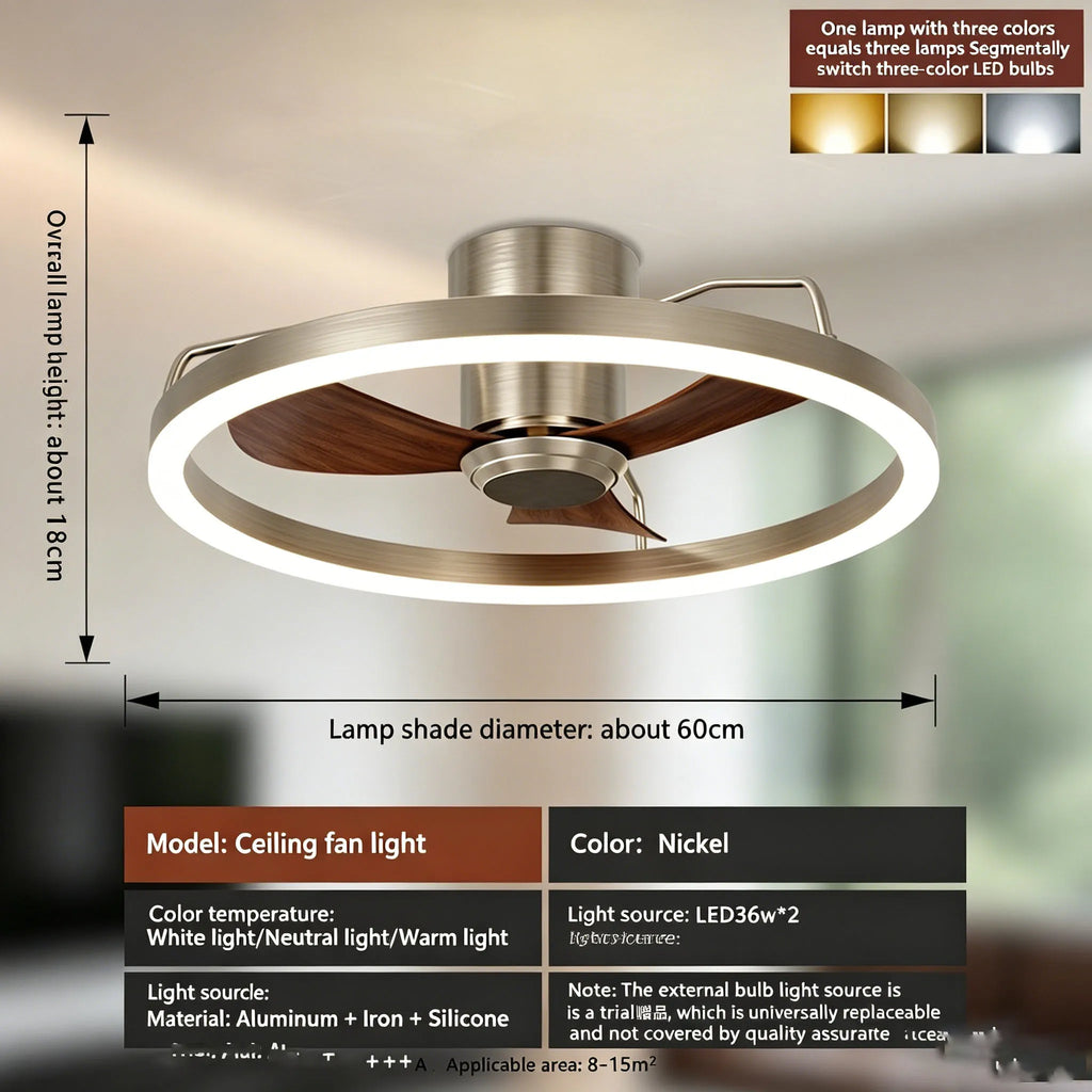 Quintara 20-Inch DC Ceiling Fan Light – 6-Speed Remote
