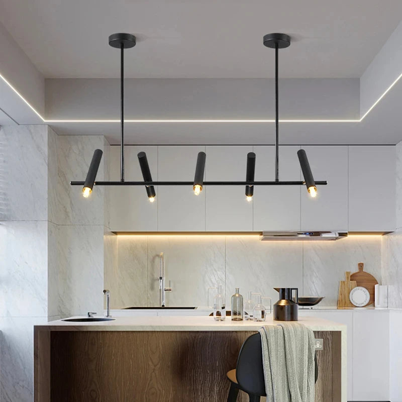 Metal Chandelier – Modern LED for Living Room, Dining Room & Kitchen | Seren Frame by Evenlyr