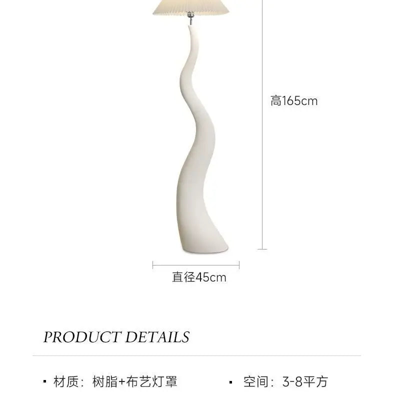 Kaia Ribbon Fabric Floor Lamp – Minimalist – product detail 8