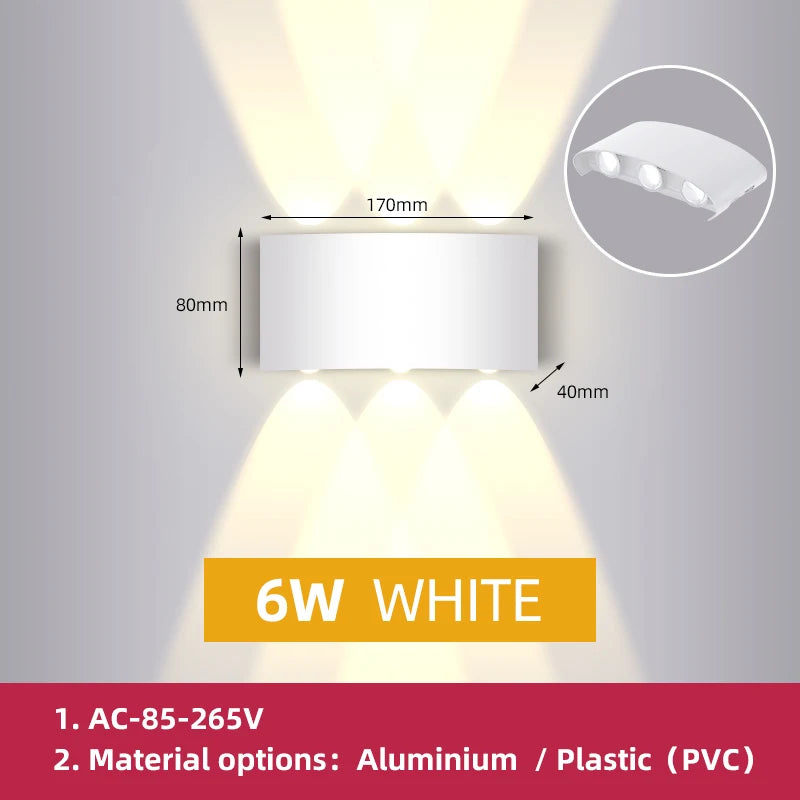 Orlena Outdoor Facade Wall Light for Veranda Stairs