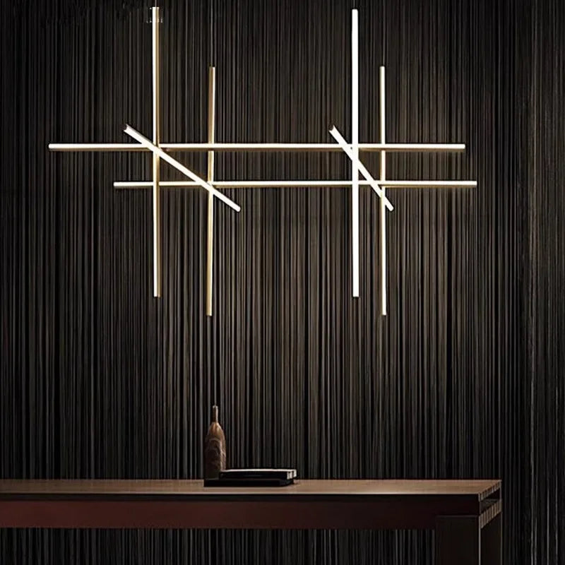Caspian Arc Sculptural Aluminum Pendant Light – Art Deco Aluminum Sculptural Pendant Lights for Restaurant