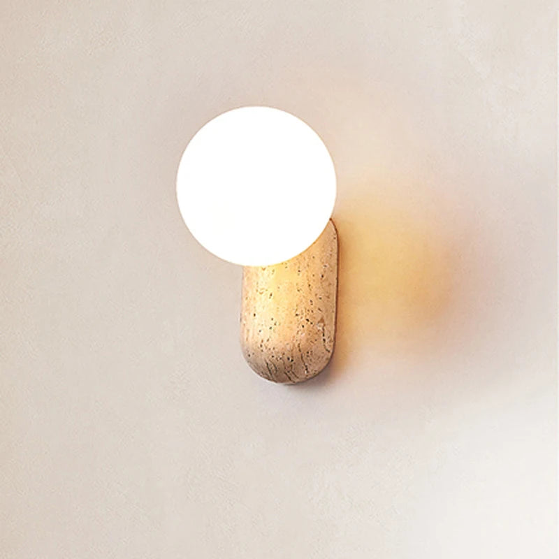 Neroli Wabi-Sabi LED Wall Sconce for Bedroom – Japanese Style – product view