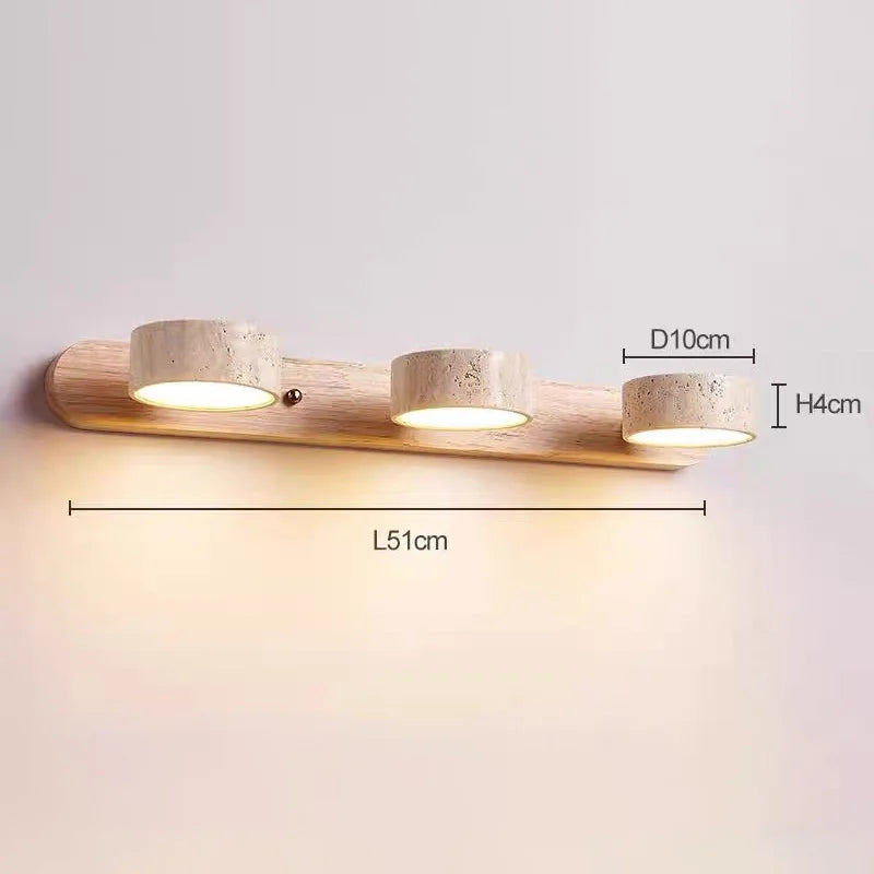 Metal Round Wall Sconce – Wabi-Sabi Japanese LED for Bathroom | Oriana Arc by Evenlyr