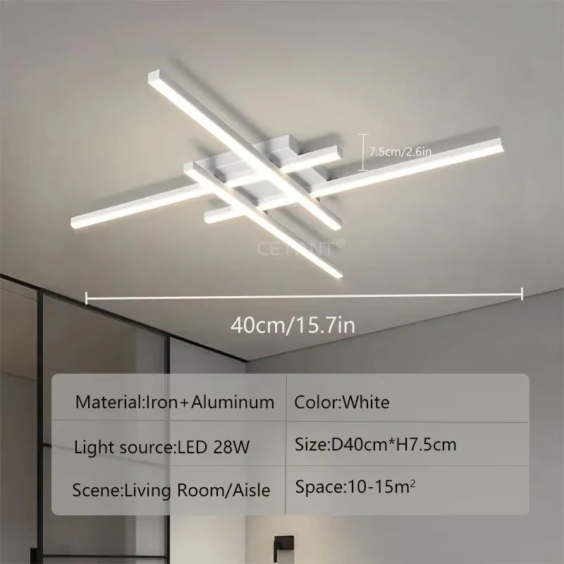Ravena Long Linear LED Ceiling Light – Minimalist