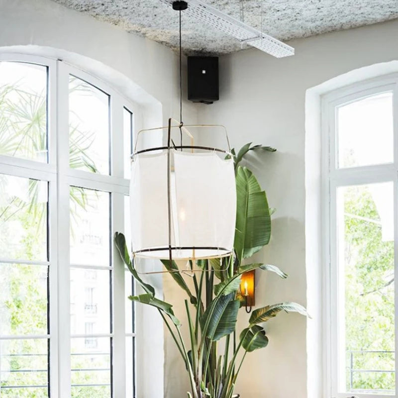 Fabric Chandelier – Wabi-Sabi Japanese for Dining Room & Kitchen, Restaurant & Café | Maris Frame by Evenlyr