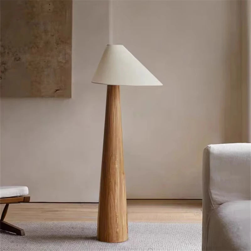 Selene Halo Wood Floor Lamp – Wabi-Sabi Wood Floor Lamps for Bedroom