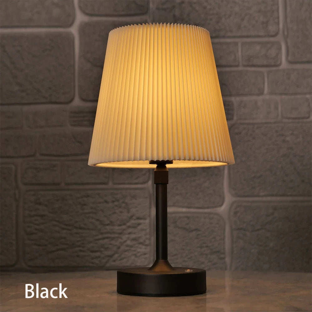 Metal Table Lamp – Modern Minimalist Cordless Rechargeable for Bedside, Restaurant Table, Hotel Room | Zaria Grove by Evenlyr
