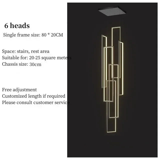 Metal Chandelier – Nordic LED for Living Room | Alora Arc by Evenlyr