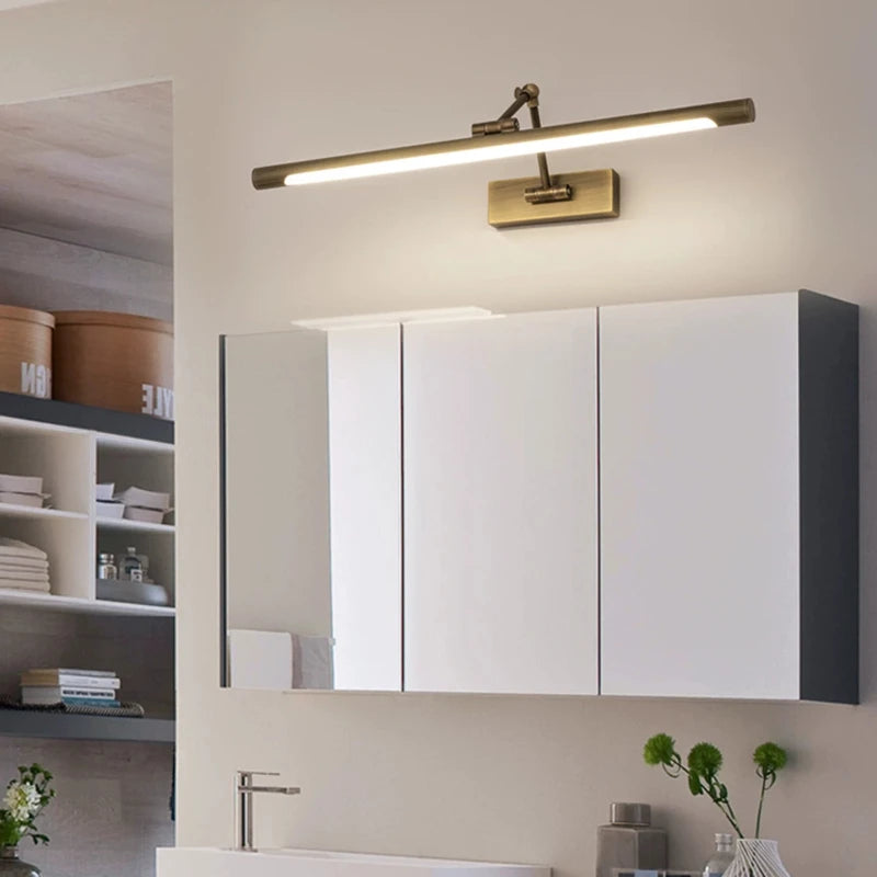 Modern Brass Adjustable Picture Light – detail view 4