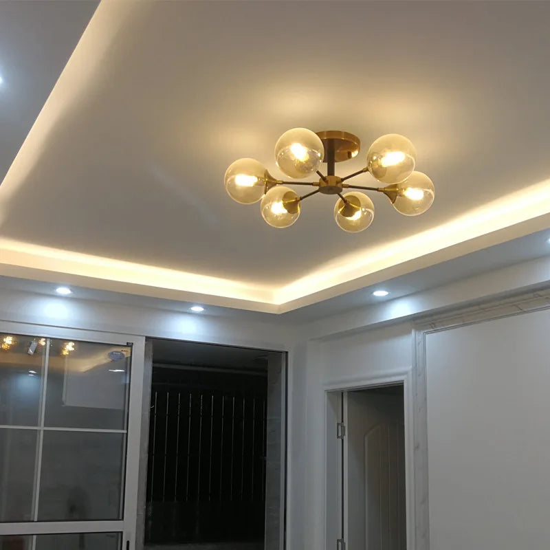 Glass Pendant Light – Modern LED for Bedroom & Bedside, Restaurant & Café | Virelle Crest by Evenlyr