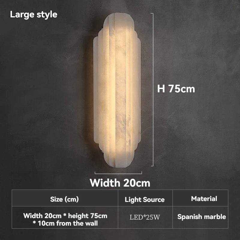 Liora Spanish Alabaster Wall Sconce for Stairway – Luxury – detail view 8